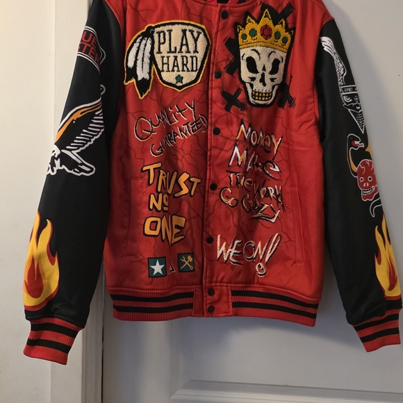 Reason Work Hard Varsity Jacket.